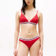 Tommy Hilfiger Γυναικείο μαγιό Global Stripe Triangle Bikini Top